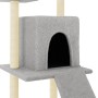 Rascador para gatos con postes de sisal gris claro 110 cm de vidaXL, Mobiliario para gatos - Ref: Foro24-172038, Precio: 40,1...