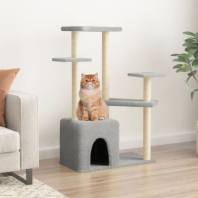 Cat scratcher with light gray sisal posts 107.5 cm by vidaXL, Cat furniture - Ref: Foro24-172071, Price: 39,13 €, Discount: %