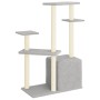 Cat scratcher with light gray sisal posts 107.5 cm by vidaXL, Cat furniture - Ref: Foro24-172071, Price: 40,14 €, Discount: %