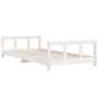 Estructura de cama para niños madera de pino blanco 90x200 cm de vidaXL, Cunas y camas para niños - Ref: Foro24-834424, Preci...