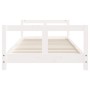 Estructura de cama para niños madera de pino blanco 80x200 cm de vidaXL, Cunas y camas para niños - Ref: Foro24-834421, Preci...