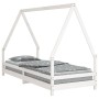 Estructura de cama para niños madera de pino blanco 90x200 cm de vidaXL, Cunas y camas para niños - Ref: Foro24-834484, Preci...