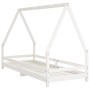 Estructura de cama para niños madera de pino blanco 90x200 cm de vidaXL, Cunas y camas para niños - Ref: Foro24-834484, Preci...