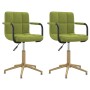 Swivel dining chairs 2 units light green velvet by vidaXL, dining chairs - Ref: Foro24-334869, Price: 116,99 €, Discount: %