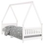 White pine wood children's bed frame 80x200 cm by vidaXL, Cribs and beds for children - Ref: Foro24-834496, Price: 104,60 €, ...