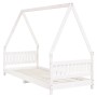 Estructura de cama para niños madera de pino blanco 80x200 cm de vidaXL, Cunas y camas para niños - Ref: Foro24-834496, Preci...