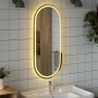 Espejo de baño LED ovalado 100x45 cm de vidaXL, Espejos - Ref: Foro24-353287, Precio: 68,86 €, Descuento: %