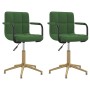 Swivel dining chairs 2 units dark green velvet by vidaXL, dining chairs - Ref: Foro24-334870, Price: 115,99 €, Discount: %