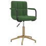 Swivel dining chairs 2 units dark green velvet by vidaXL, dining chairs - Ref: Foro24-334870, Price: 115,99 €, Discount: %