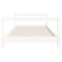 Estructura de cama para niños madera de pino blanco 90x200 cm de vidaXL, Cunas y camas para niños - Ref: Foro24-834394, Preci...