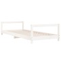 Estructura de cama para niños madera de pino blanco 90x200 cm de vidaXL, Cunas y camas para niños - Ref: Foro24-834394, Preci...