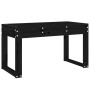 Banco de jardín madera maciza de pino negro 80x38x45 cm de vidaXL, Bancos de jardín - Ref: Foro24-825090, Precio: 66,82 €, De...