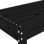 Banco de jardín madera maciza de pino negro 80x38x45 cm de vidaXL, Bancos de jardín - Ref: Foro24-825090, Precio: 75,99 €, De...