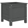 Solid gray pine wood planter 40x40x39 cm by vidaXL, Pots and planters - Ref: Foro24-825249, Price: 53,81 €, Discount: %