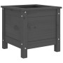 Solid gray pine wood planter 40x40x39 cm by vidaXL, Pots and planters - Ref: Foro24-825249, Price: 53,81 €, Discount: %