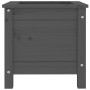 Solid gray pine wood planter 40x40x39 cm by vidaXL, Pots and planters - Ref: Foro24-825249, Price: 53,81 €, Discount: %