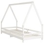 Estructura de cama para niños madera de pino blanco 80x200 cm de vidaXL, Cunas y camas para niños - Ref: Foro24-834481, Preci...