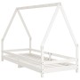 Estructura de cama para niños madera de pino blanco 80x200 cm de vidaXL, Cunas y camas para niños - Ref: Foro24-834481, Preci...