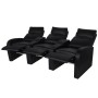 Sillones de 2 y 3 plazas con LED cuero sintético negro de vidaXL, Sofás - Ref: Foro24-274315, Precio: 1,00 €, Descuento: %