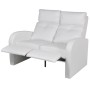 Sillones de 2 y 3 plazas con LED cuero sintético blanco de vidaXL, Sofás - Ref: Foro24-274313, Precio: 1,00 €, Descuento: %