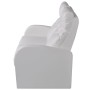 Sillones de 2 y 3 plazas con LED cuero sintético blanco de vidaXL, Sofás - Ref: Foro24-274313, Precio: 1,00 €, Descuento: %