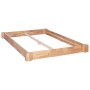 Estructura de cama de madera maciza de roble 140x200 cm de vidaXL, Camas y somieres - Ref: Foro24-247258, Precio: 208,99 €, D...