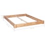 Solid oak wood bed frame 160x200 cm by vidaXL, Beds and slatted bases - Ref: Foro24-247259, Price: 223,46 €, Discount: %