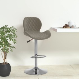 Light Gray Velvet Kitchen Stool by vidaXL, Kitchen stools - Ref: Foro24-334900, Price: 95,99 €, Discount: %