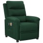 Sillón de masaje eléctrico tela verde oscuro de vidaXL, Sillones de masaje eléctricos - Ref: Foro24-3098981, Precio: 261,99 €...