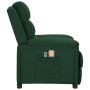 Sillón de masaje eléctrico tela verde oscuro de vidaXL, Sillones de masaje eléctricos - Ref: Foro24-3098981, Precio: 260,39 €...