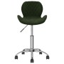 Dark Green Velvet Swivel Dining Chair by vidaXL, dining chairs - Ref: Foro24-334937, Price: 80,99 €, Discount: %