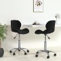 Swivel dining chairs 2 pcs black velvet by vidaXL, dining chairs - Ref: Foro24-334942, Price: 98,99 €, Discount: %