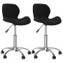 Swivel dining chairs 2 pcs black velvet by vidaXL, dining chairs - Ref: Foro24-334942, Price: 98,99 €, Discount: %