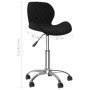 Swivel dining chairs 2 pcs black velvet by vidaXL, dining chairs - Ref: Foro24-334942, Price: 98,99 €, Discount: %