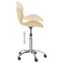 Swivel dining chairs 2 pcs cream velvet by vidaXL, dining chairs - Ref: Foro24-334944, Price: 96,99 €, Discount: %