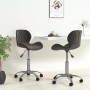 Swivel dining chairs 2 units dark gray velvet by vidaXL, dining chairs - Ref: Foro24-334946, Price: 84,66 €, Discount: %