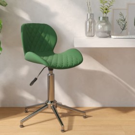 Silla de comedor giratoria de terciopelo verde oscuro de vidaXL, Sillas de comedor - Ref: Foro24-334965, Precio: 68,99 €, Des...