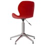 Red Wine Velvet Swivel Dining Chair by vidaXL, dining chairs - Ref: Foro24-334968, Price: 68,51 €, Discount: %