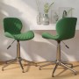 Swivel dining chairs 2 units dark green velvet by vidaXL, dining chairs - Ref: Foro24-334976, Price: 85,56 €, Discount: %