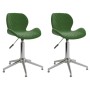 Swivel dining chairs 2 units dark green velvet by vidaXL, dining chairs - Ref: Foro24-334976, Price: 85,99 €, Discount: %