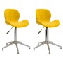 Sillas de comedor giratorias 2 uds terciopelo amarillo mostaza de vidaXL, Sillas de comedor - Ref: Foro24-334980, Precio: 103...