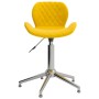 Sillas de comedor giratorias 2 uds terciopelo amarillo mostaza de vidaXL, Sillas de comedor - Ref: Foro24-334980, Precio: 103...