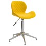 Sillas de comedor giratorias 2 uds terciopelo amarillo mostaza de vidaXL, Sillas de comedor - Ref: Foro24-334980, Precio: 103...