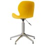 Sillas de comedor giratorias 2 uds terciopelo amarillo mostaza de vidaXL, Sillas de comedor - Ref: Foro24-334980, Precio: 103...