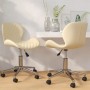 Swivel dining chairs 2 pcs cream velvet by vidaXL, dining chairs - Ref: Foro24-335000, Price: 103,77 €, Discount: %