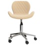 Swivel dining chairs 2 pcs cream velvet by vidaXL, dining chairs - Ref: Foro24-335000, Price: 103,77 €, Discount: %