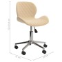 Swivel dining chairs 2 pcs cream velvet by vidaXL, dining chairs - Ref: Foro24-335000, Price: 103,77 €, Discount: %