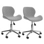 2pcs Light Gray Velvet Swivel Dining Chairs by vidaXL, dining chairs - Ref: Foro24-335001, Price: 103,77 €, Discount: %