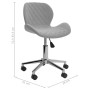 2pcs Light Gray Velvet Swivel Dining Chairs by vidaXL, dining chairs - Ref: Foro24-335001, Price: 103,77 €, Discount: %