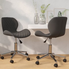 Swivel dining chairs 2 units dark gray velvet by vidaXL, dining chairs - Ref: Foro24-335002, Price: 104,99 €, Discount: %